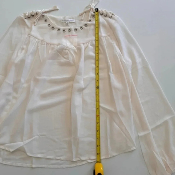 After Market- Blouse-Ribbon- Romantic-Fairy-Renaissance- Sheer- Women's- S - Picture 13 of 16
